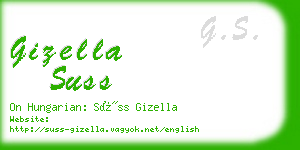 gizella suss business card